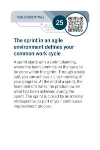 25 – Agile – The sprint in an agile environment defines your common work cycle